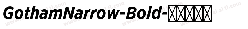 GothamNarrow-Bold字体转换