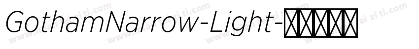 GothamNarrow-Light字体转换