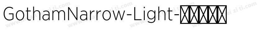 GothamNarrow-Light字体转换