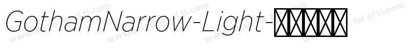GothamNarrow-Light字体转换