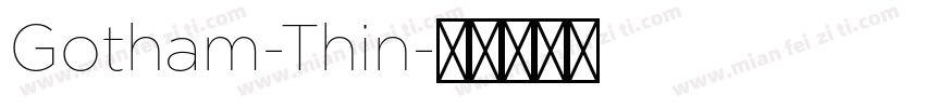 Gotham-Thin字体转换