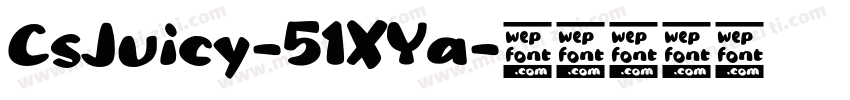 CsJuicy-51XYa字体转换