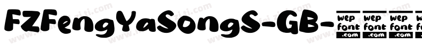 FZFengYaSongS-GB字体转换