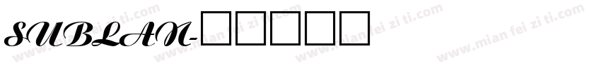 SubLan字体转换