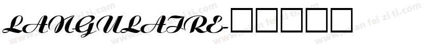 LANGULAIRE字体转换