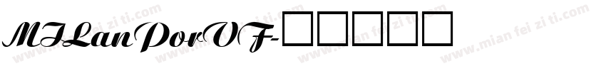 MILanPorVF字体转换