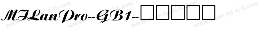 MILanPro--GB1-字体转换