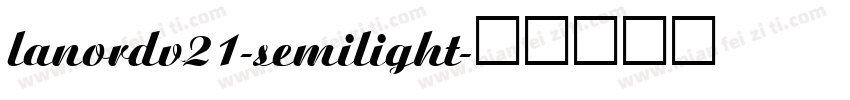 lanordv21-semilight字体转换