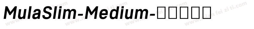 MulaSlim-Medium字体转换