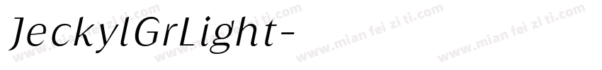 JeckylGrLight字体转换