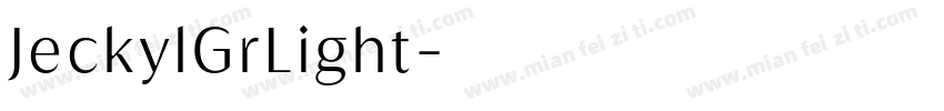 JeckylGrLight字体转换
