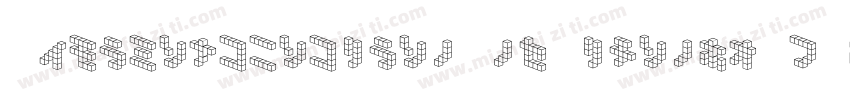 DemoncubicblockNkpBlack-6R2D字体转换