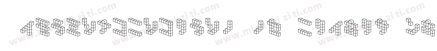 DemoncubicblockNkpTile-lxOy字体转换