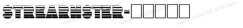 strearnster字体转换