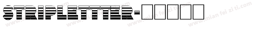 striplettter字体转换