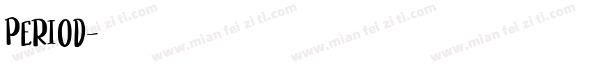 period字体转换