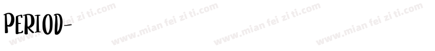 period字体转换