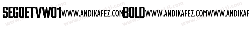 SegoeTVW01-Bold字体转换