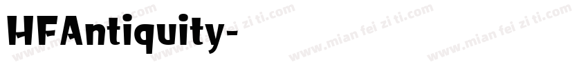 HFAntiquity字体转换
