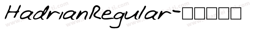 HadrianRegular字体转换