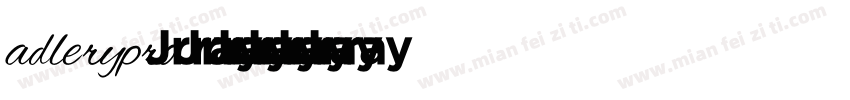 adlerypro字体转换