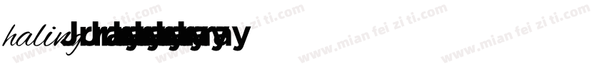 haling字体转换