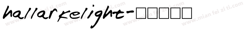 hallarkelight字体转换