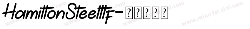 HamiltonSteelttf字体转换