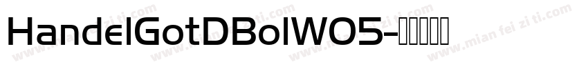 HandelGotDBolW05字体转换