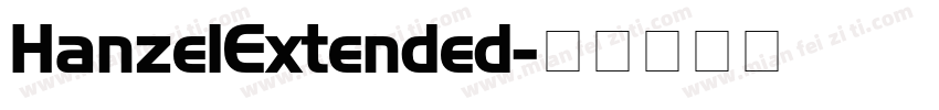 HanzelExtended字体转换