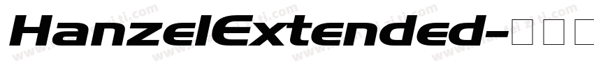 HanzelExtended字体转换