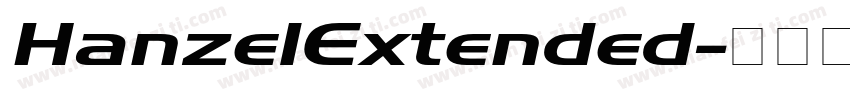 HanzelExtended字体转换