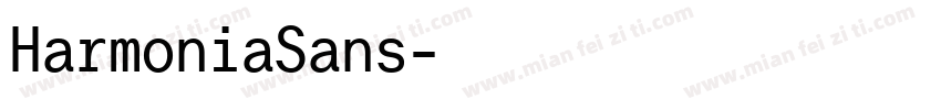 HarmoniaSans字体转换