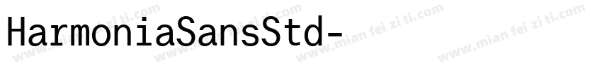 HarmoniaSansStd字体转换