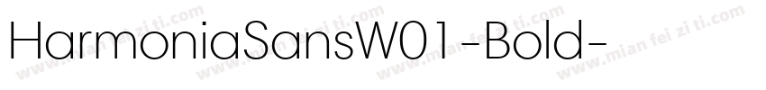 HarmoniaSansW01-Bold字体转换