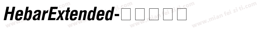 HebarExtended字体转换