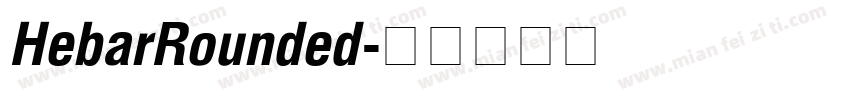 HebarRounded字体转换