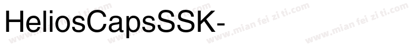 HeliosCapsSSK字体转换