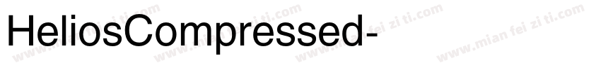 HeliosCompressed字体转换
