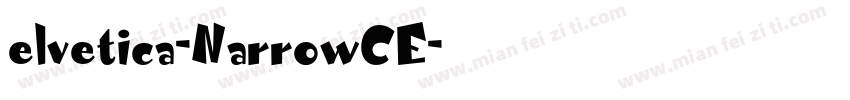 elvetica-NarrowCE字体转换