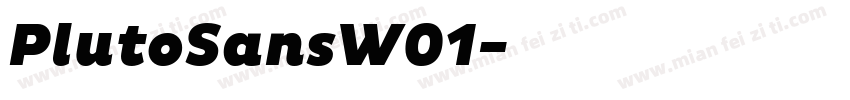 PlutoSansW01字体转换