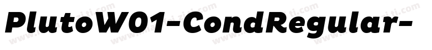 PlutoW01-CondRegular字体转换