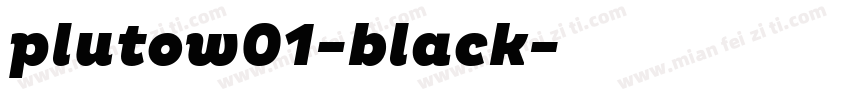 plutow01-black字体转换