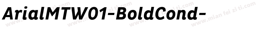 ArialMTW01-BoldCond字体转换