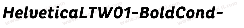 HelveticaLTW01-BoldCond字体转换