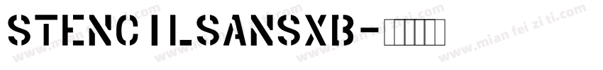 StencilSansXB字体转换