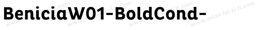 BeniciaW01-BoldCond字体转换