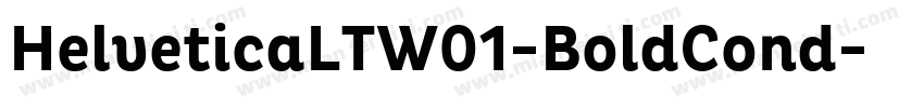HelveticaLTW01-BoldCond字体转换