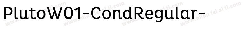 PlutoW01-CondRegular字体转换