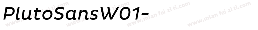 PlutoSansW01字体转换